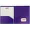 JAM Paper Heavy Duty Plastic 2-Pocket Folders, 6ct.